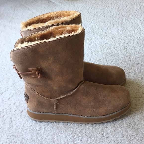 skechers shearling boots